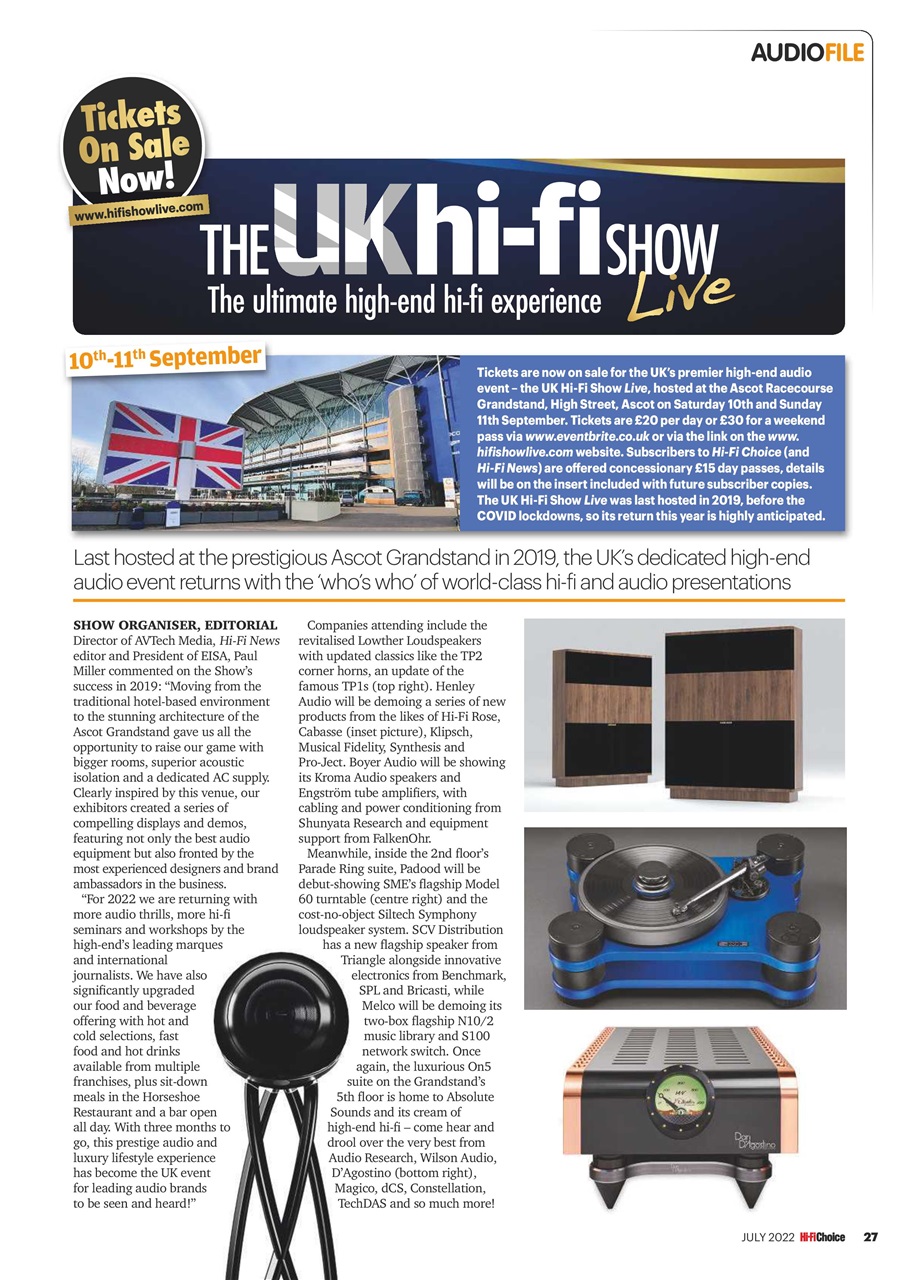 Hi-Fi Choice Preview Pages