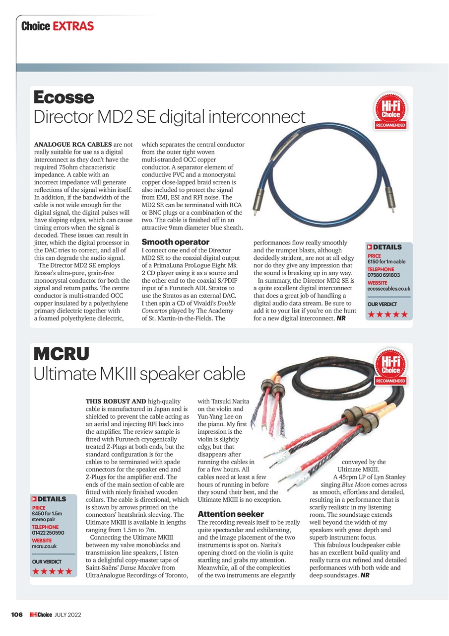 Hi-Fi Choice Preview Pages