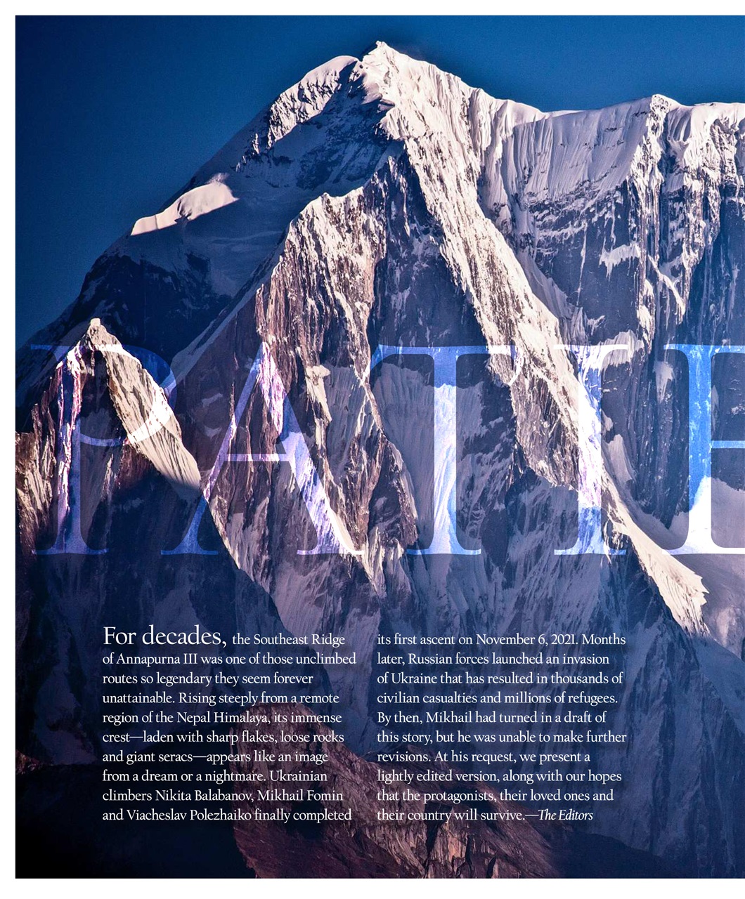 Alpinist Preview Pages