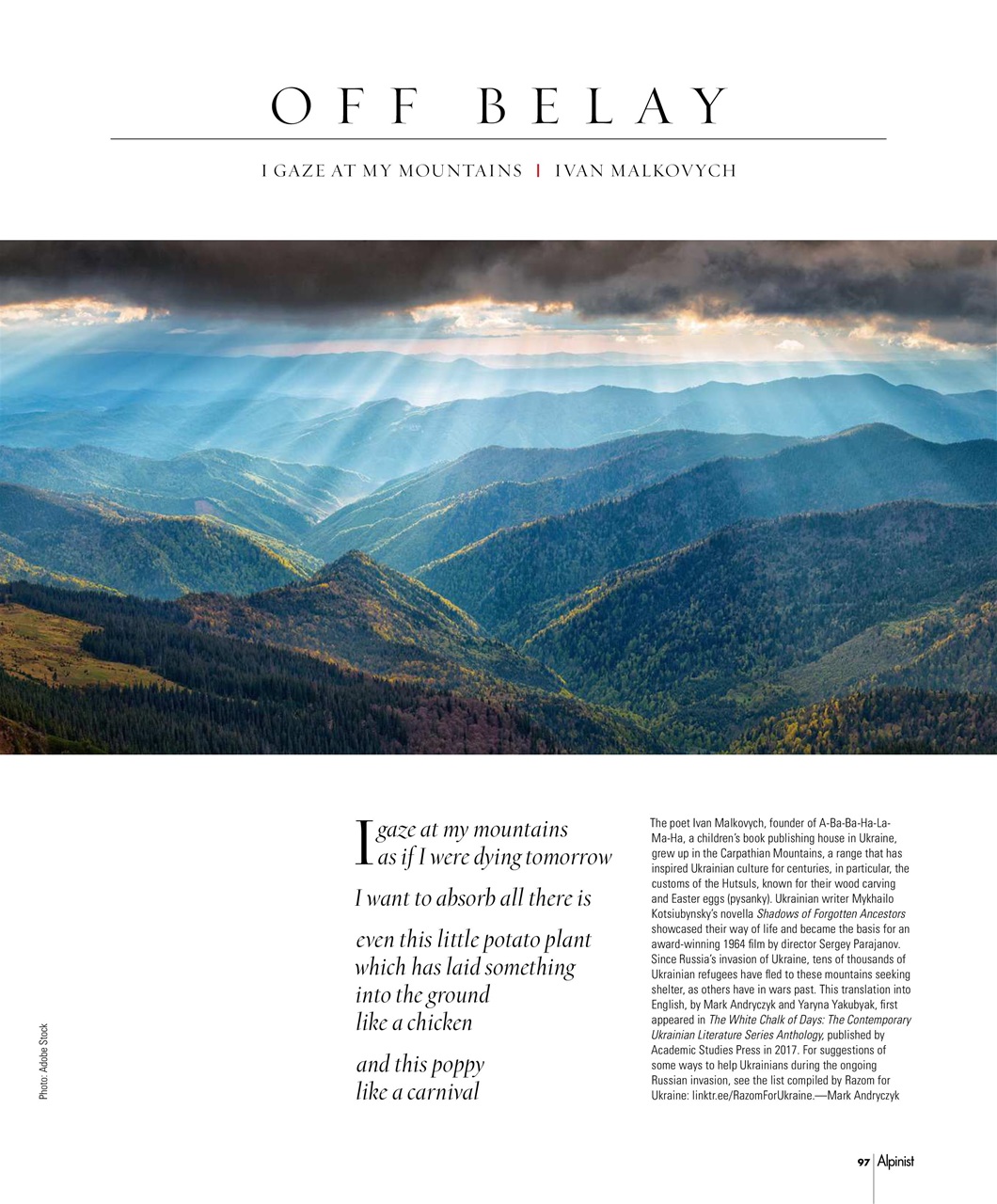 Alpinist Preview Pages