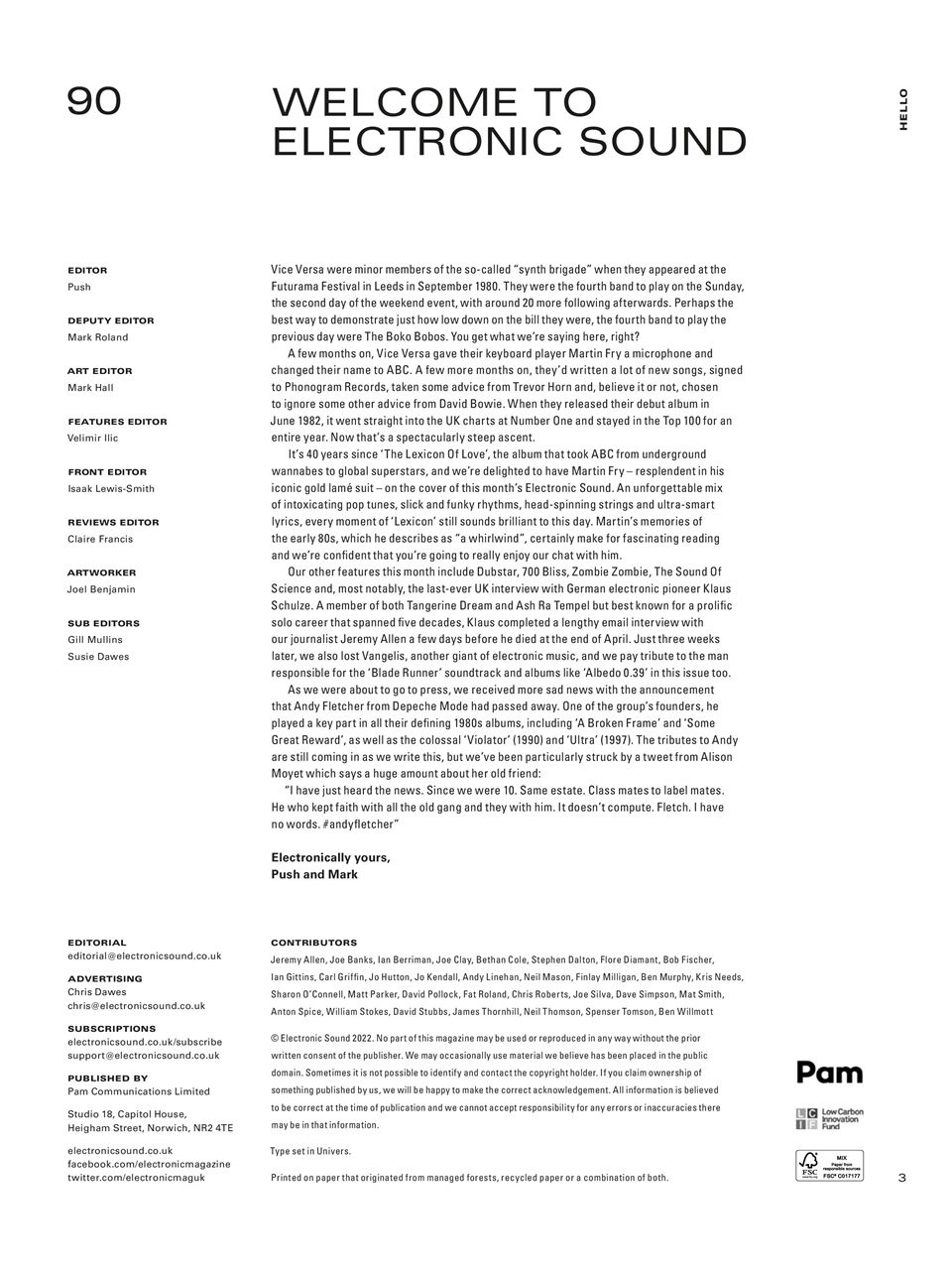 Electronic Sound Preview Pages