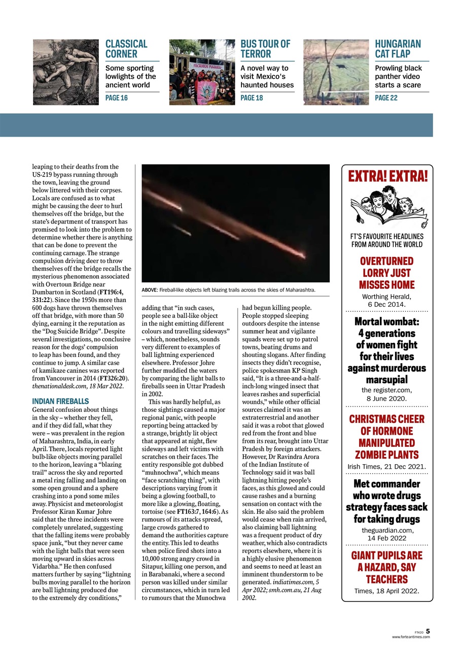 Fortean Times Preview Pages