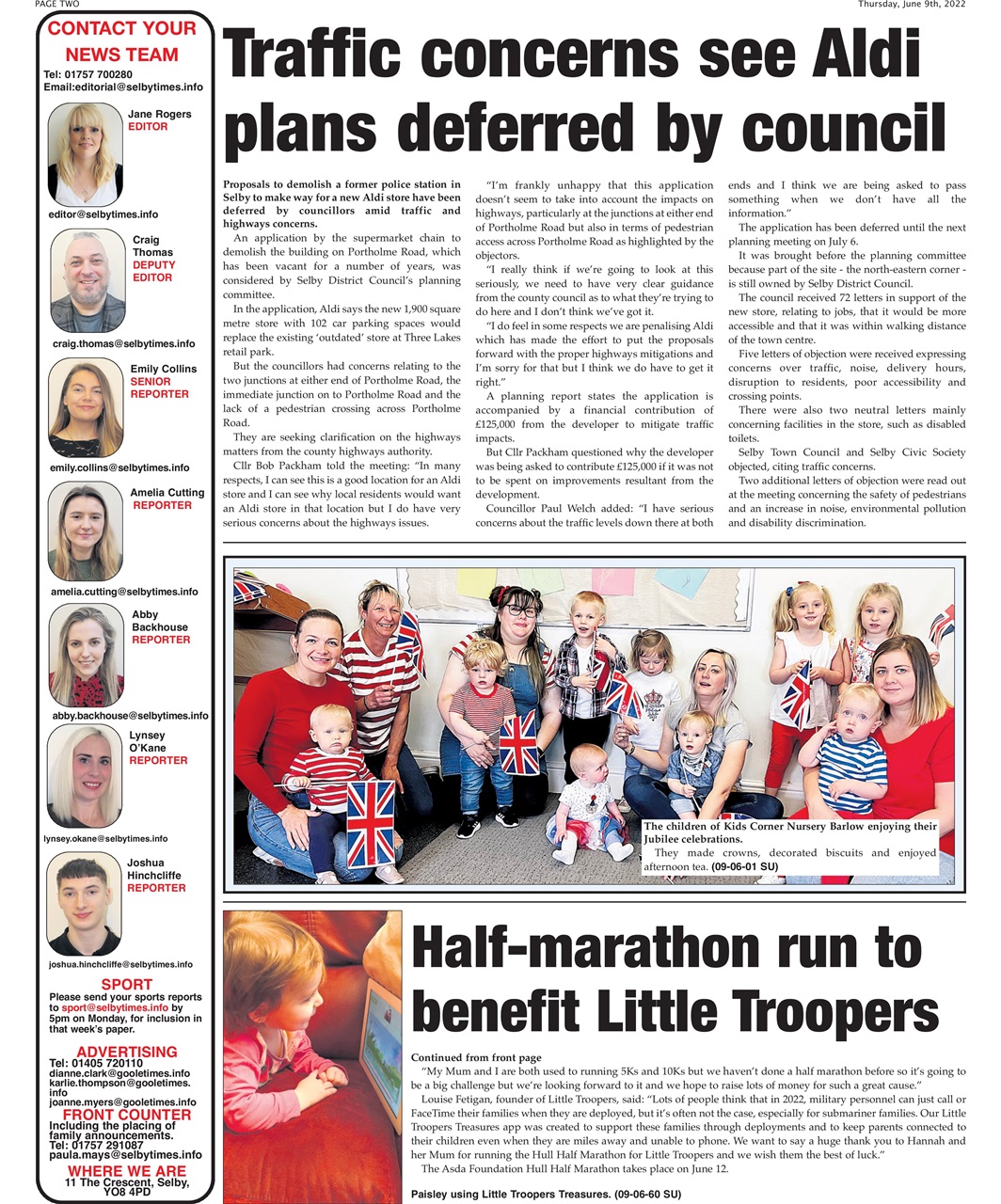 Selby Times Preview Pages