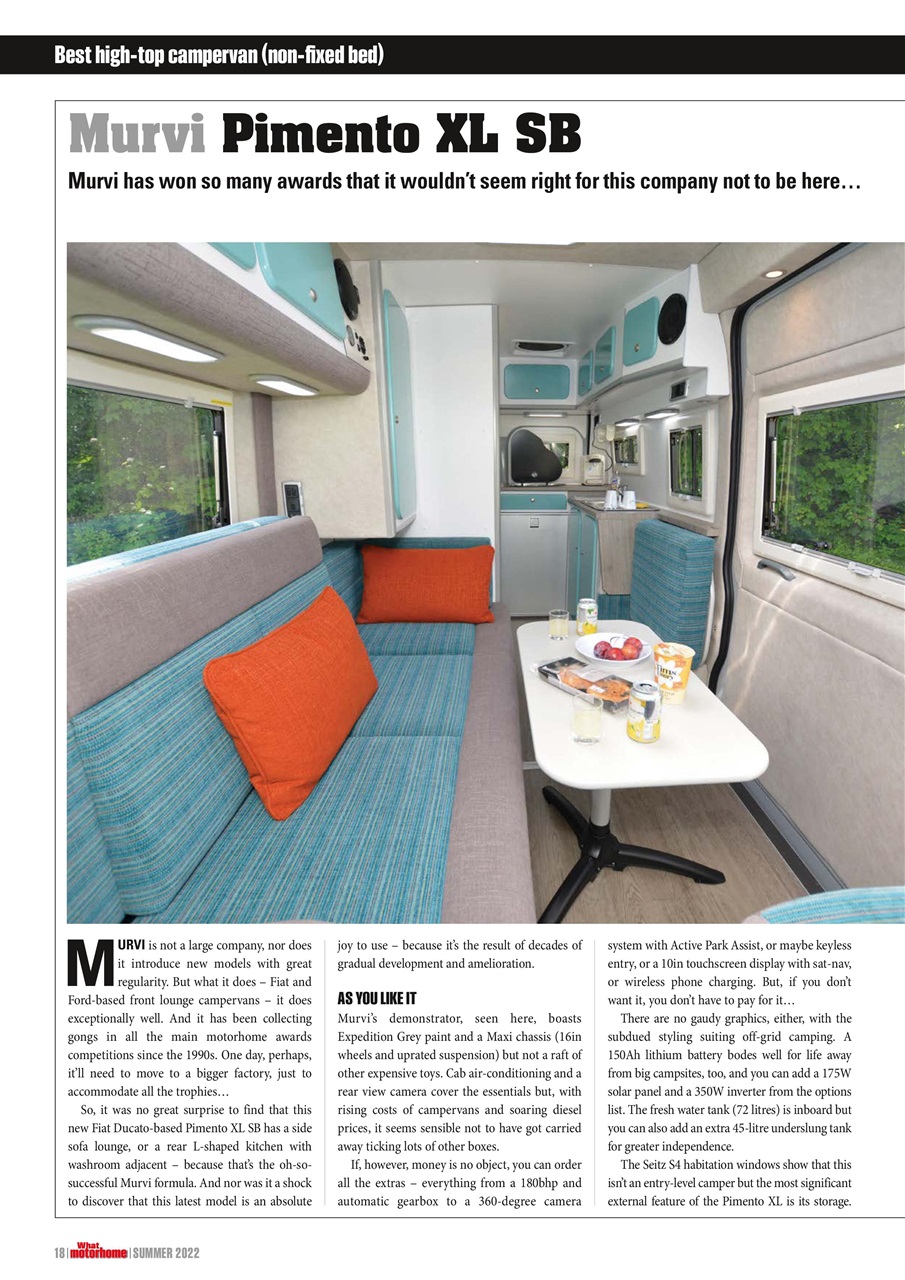 What Motorhome magazine Preview Pages