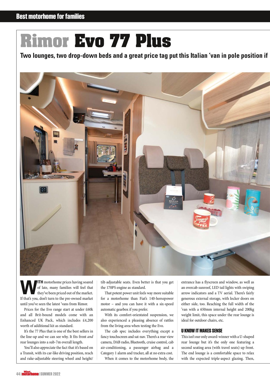 What Motorhome magazine Preview Pages