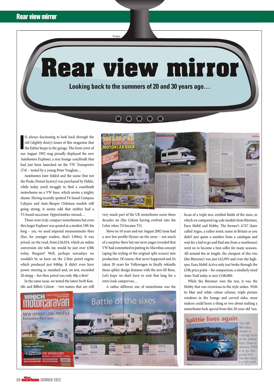 What Motorhome magazine Preview Pages