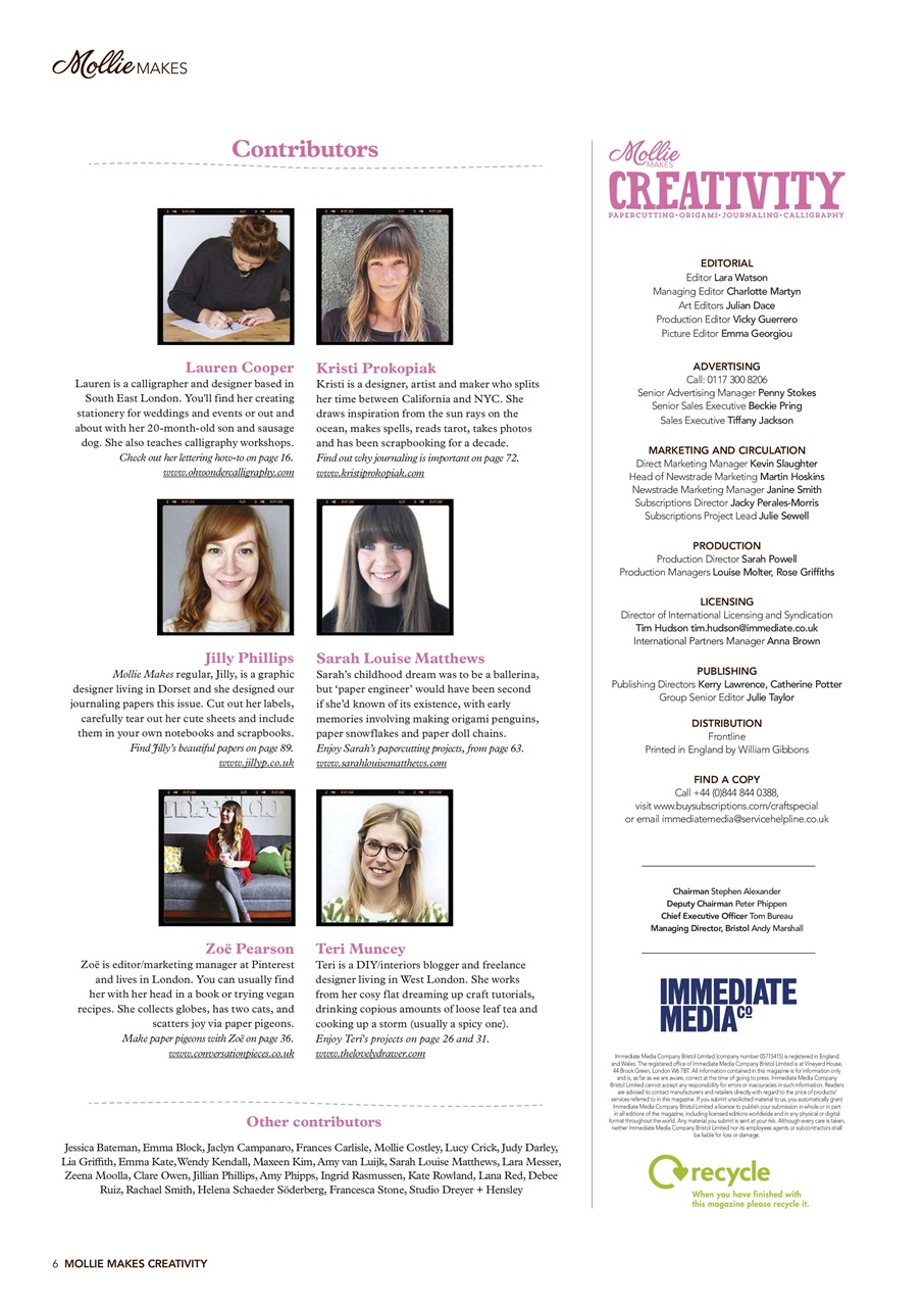 Mollie magazine Preview Pages