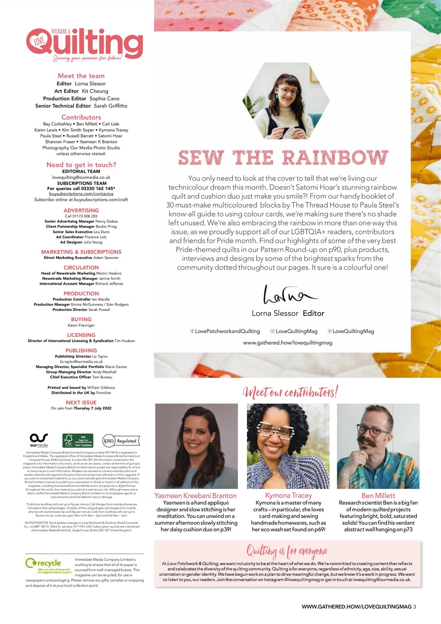 Love Patchwork & Quilting Preview Pages