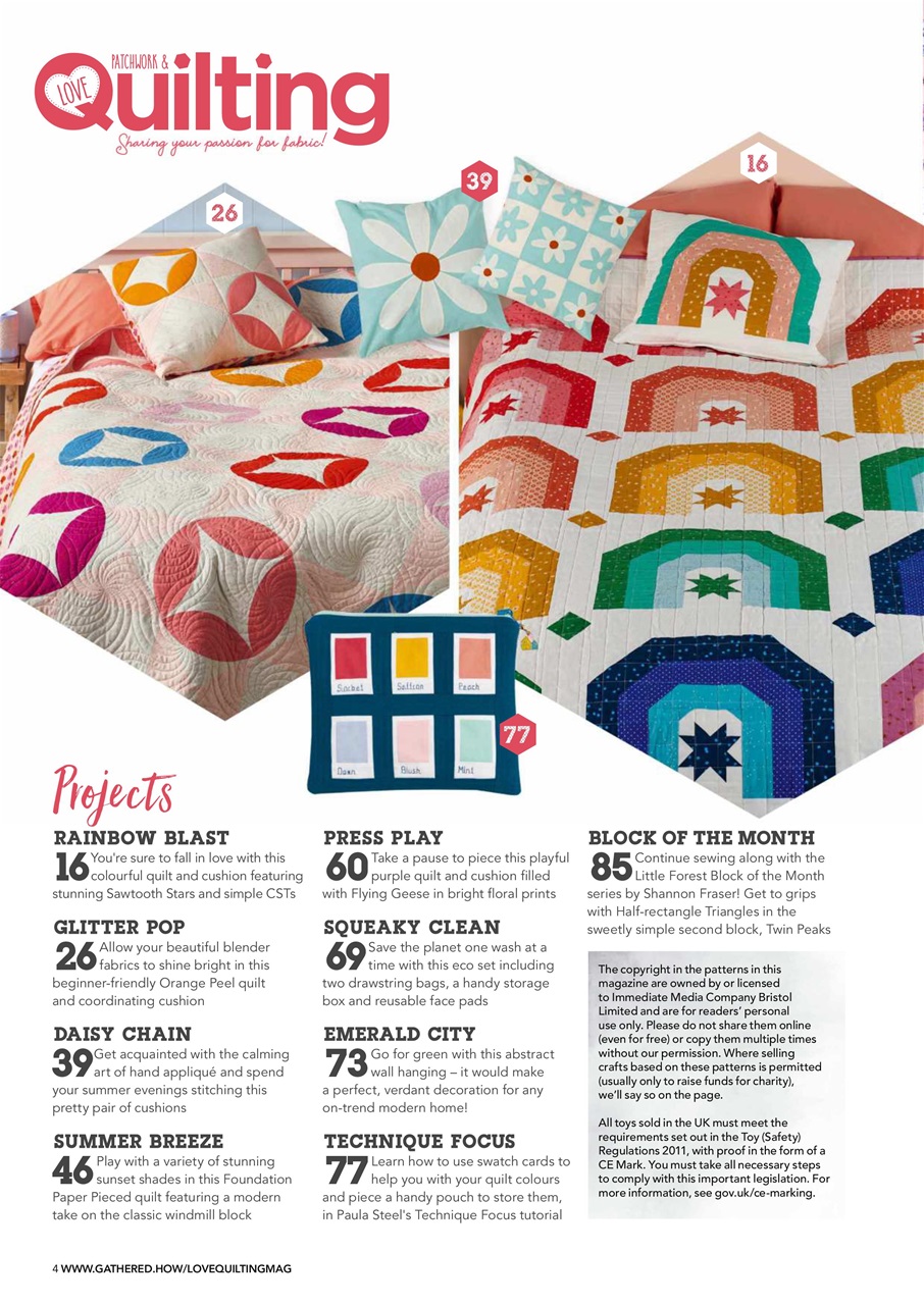 Love Patchwork & Quilting Preview Pages