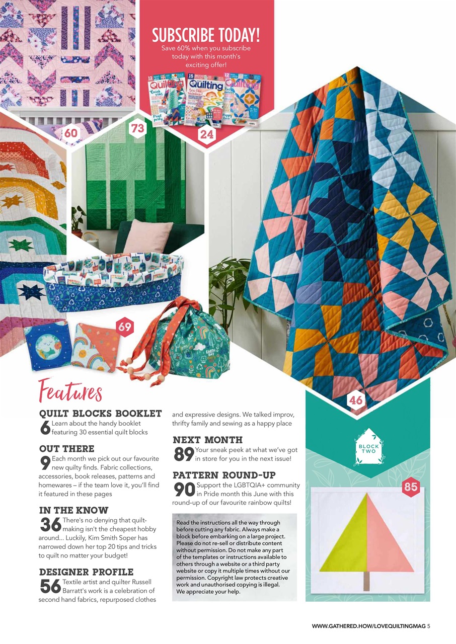 Love Patchwork & Quilting Preview Pages