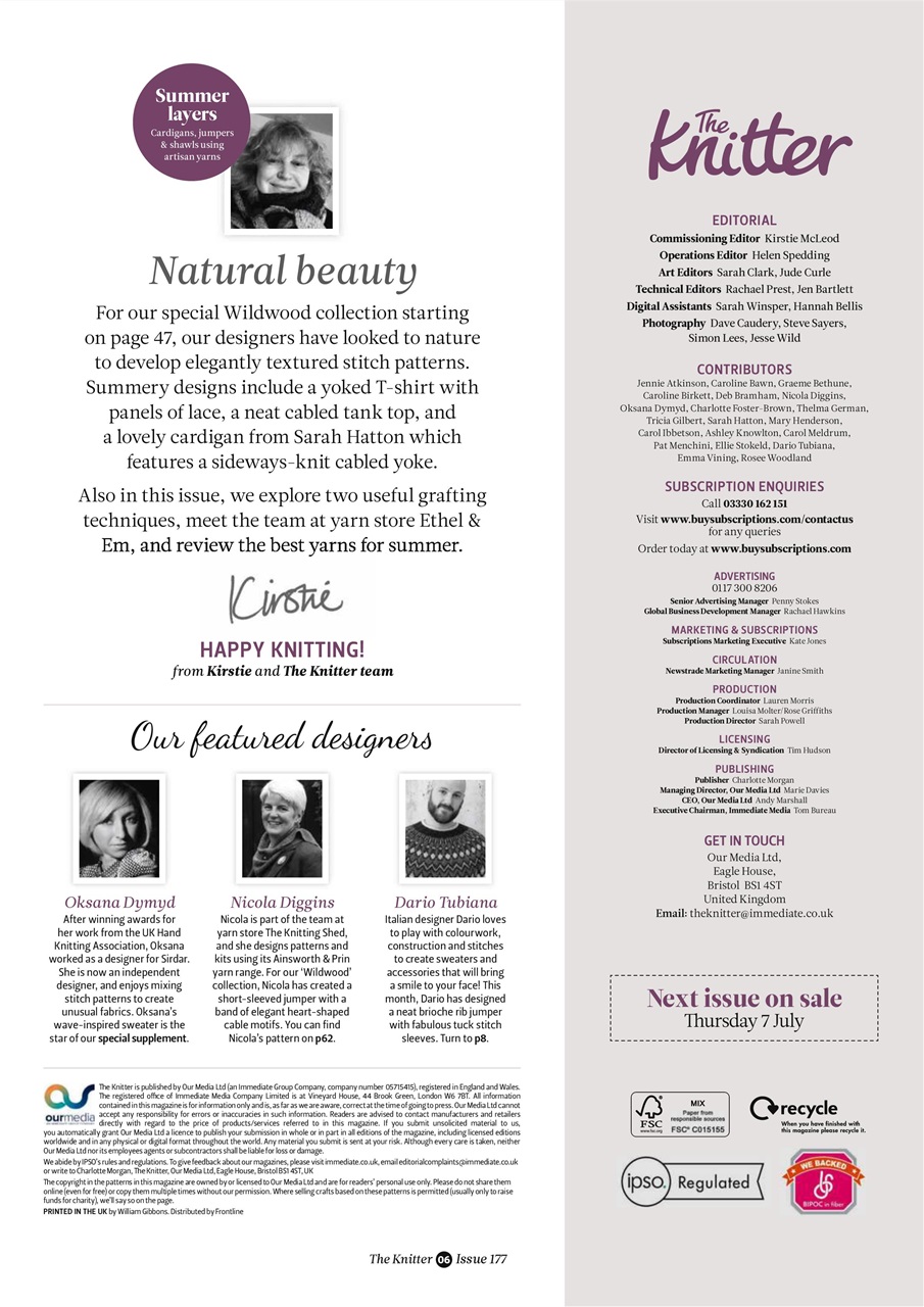 The Knitter Preview Pages