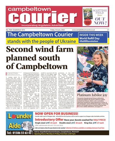 Campbeltown Courier issue 10-Jun-22