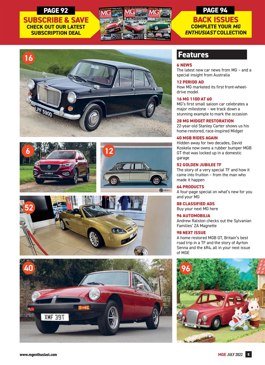 MG Enthusiast Preview Pages