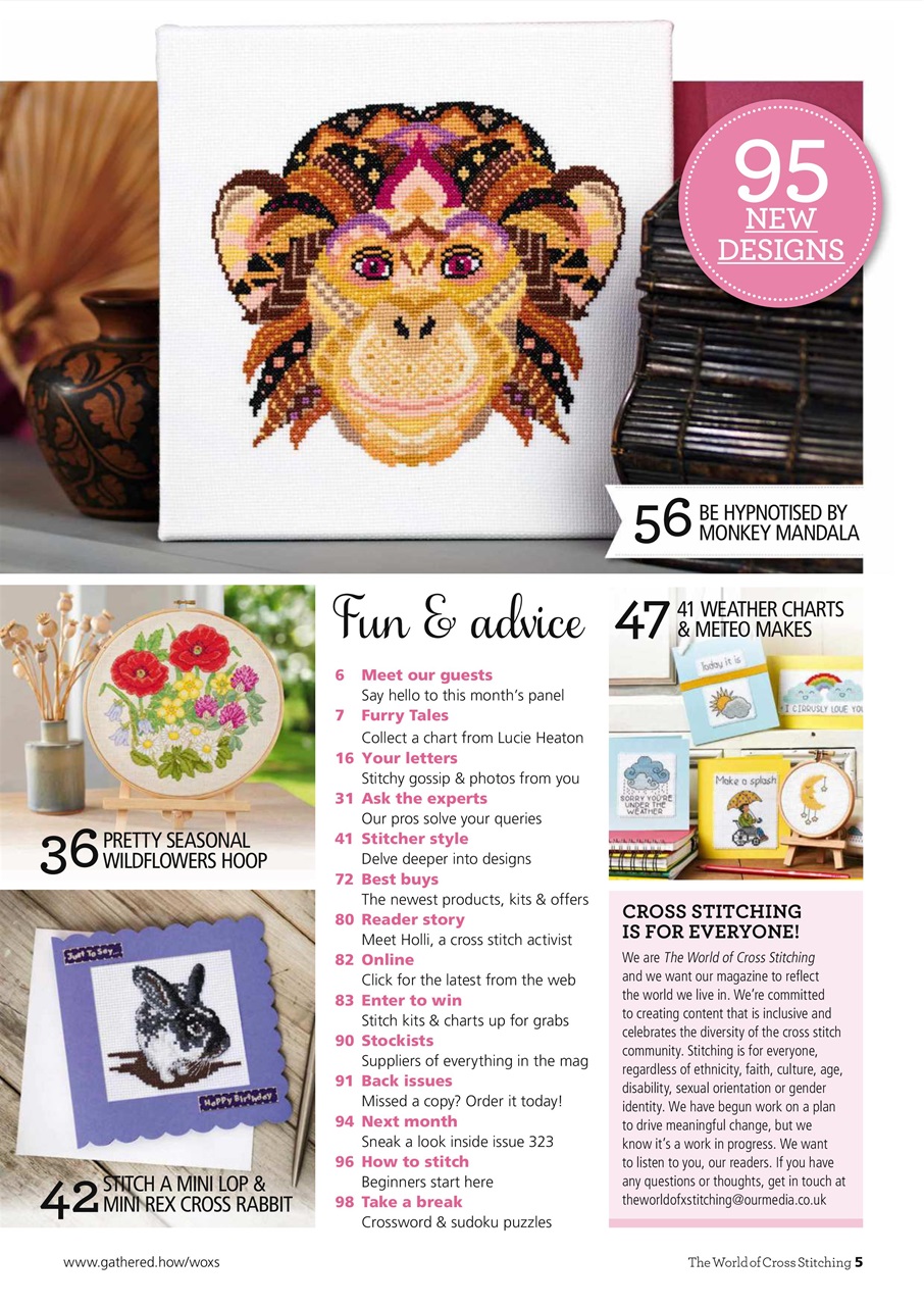 The World of Cross Stitching Preview Pages