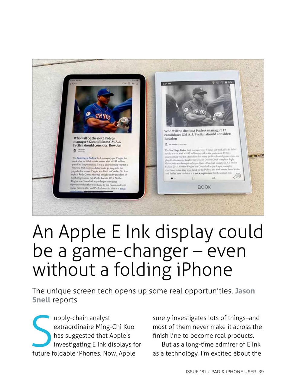 iPad and iPhone User Preview Pages