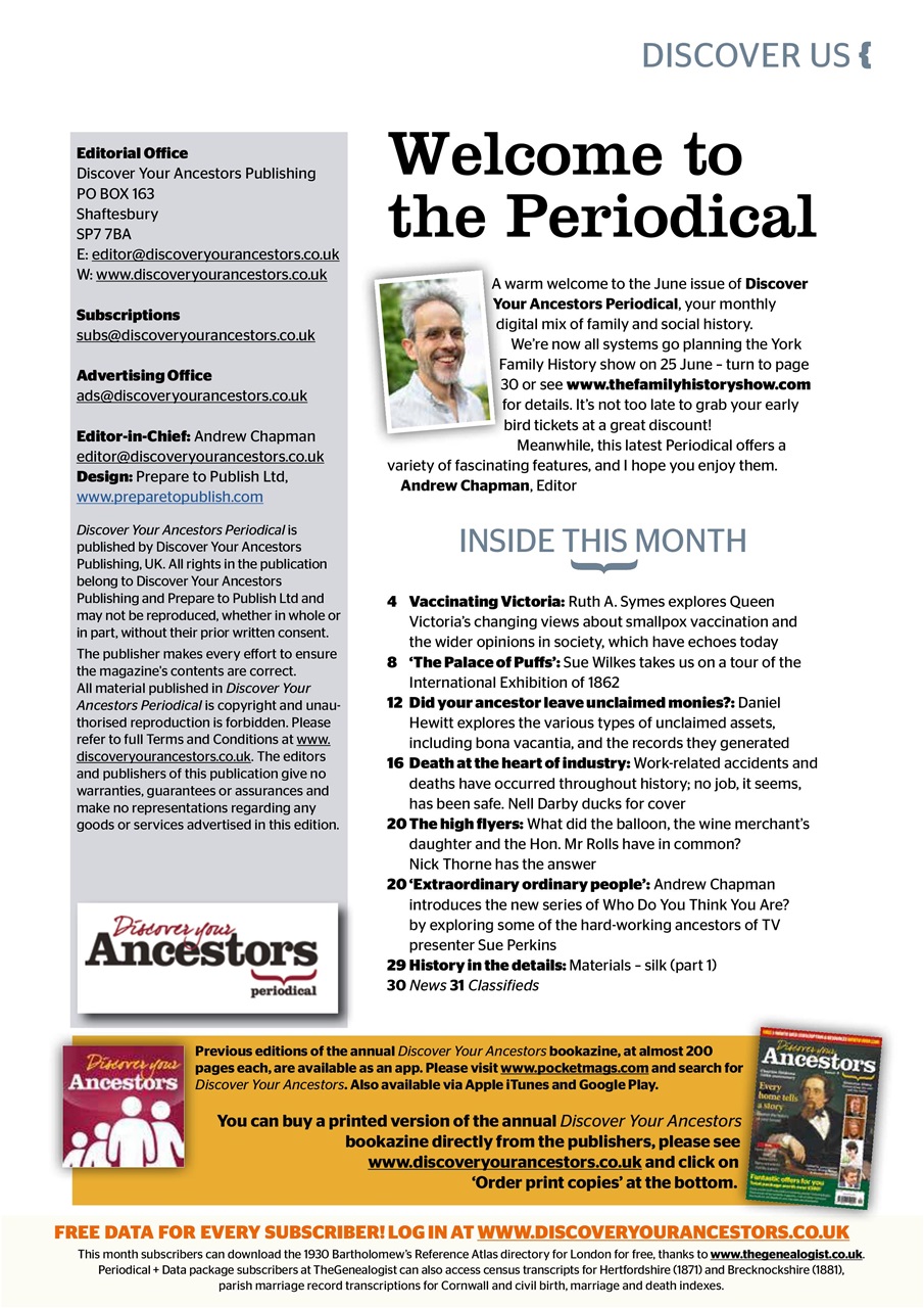 Discover Your Ancestors Preview Pages