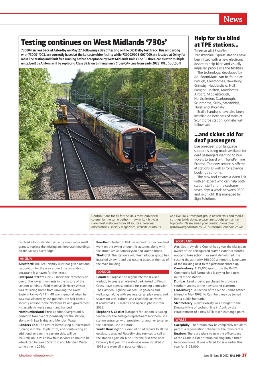 Rail Preview Pages