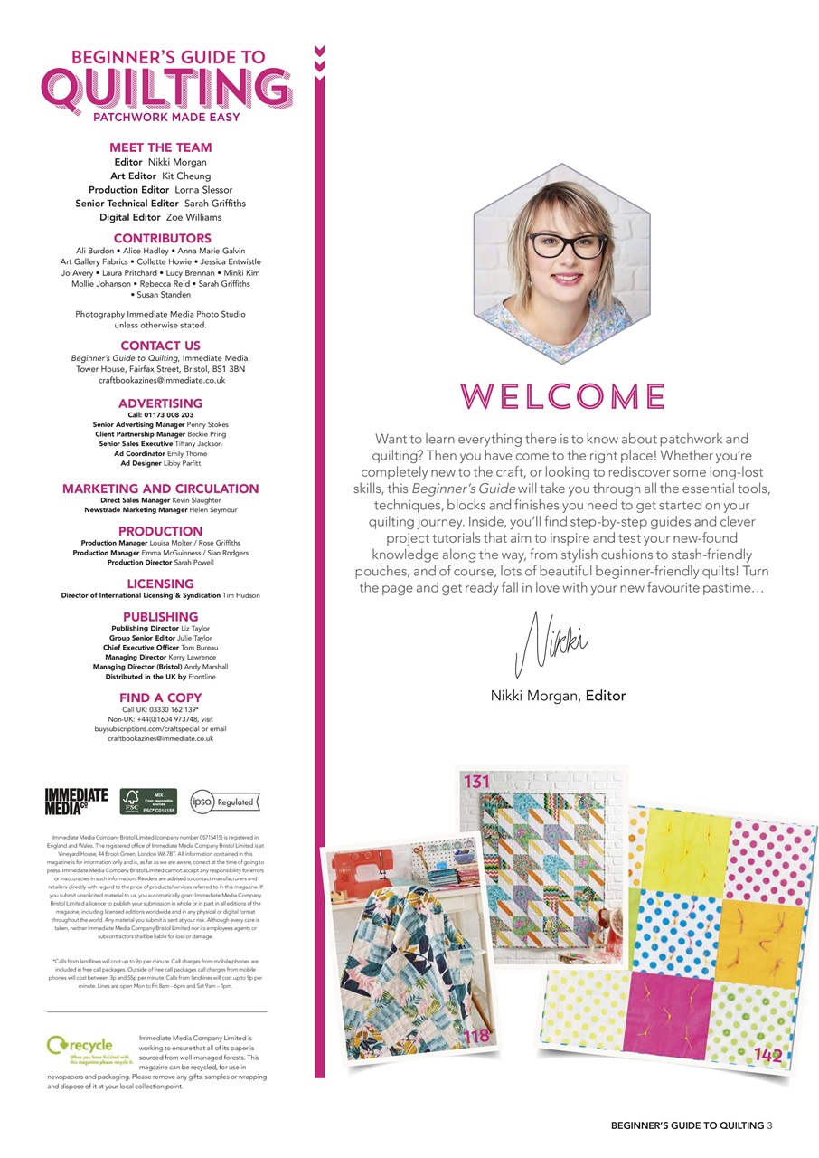 Today’s Quilter Preview Pages