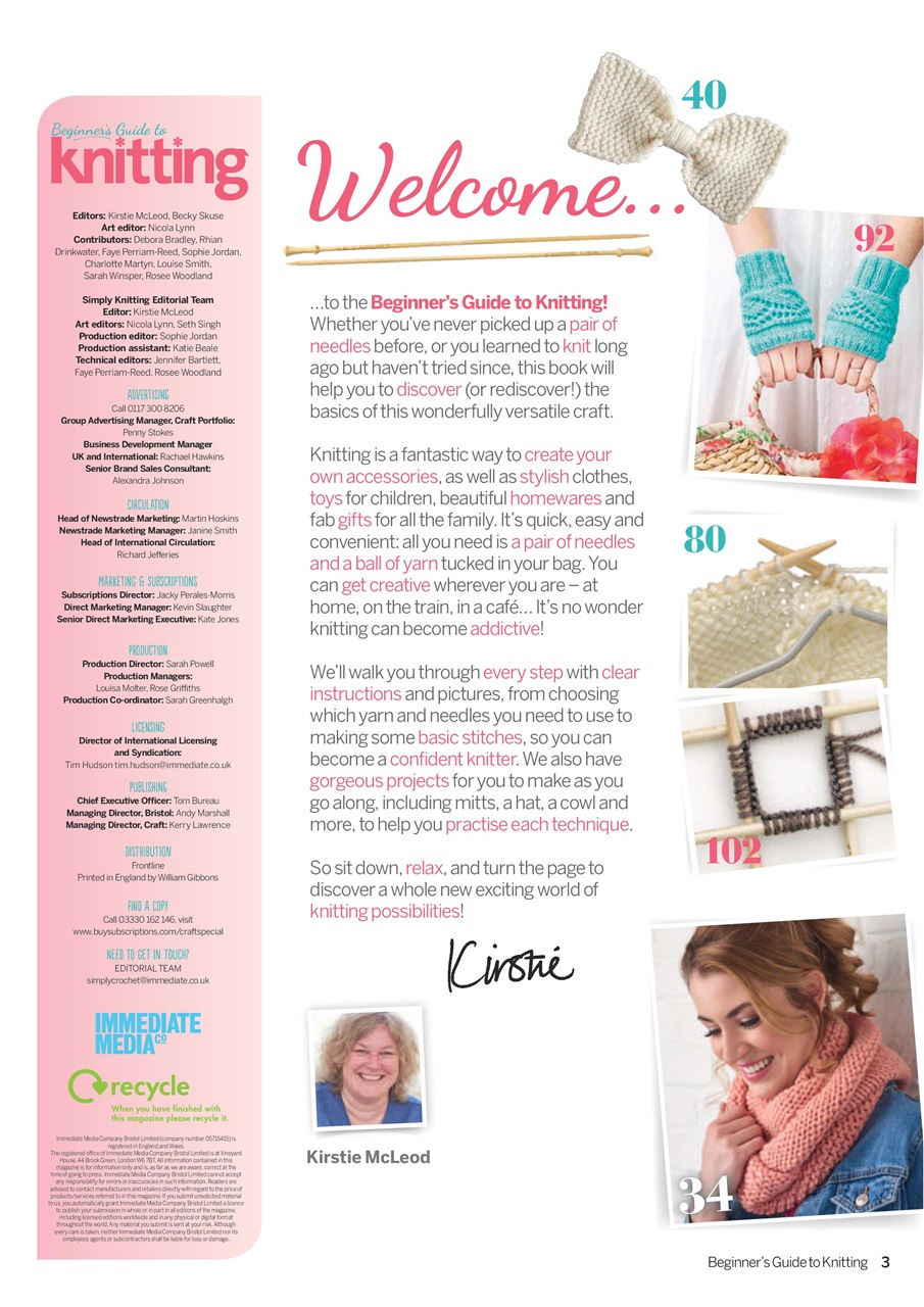 Simply Knitting Preview Pages