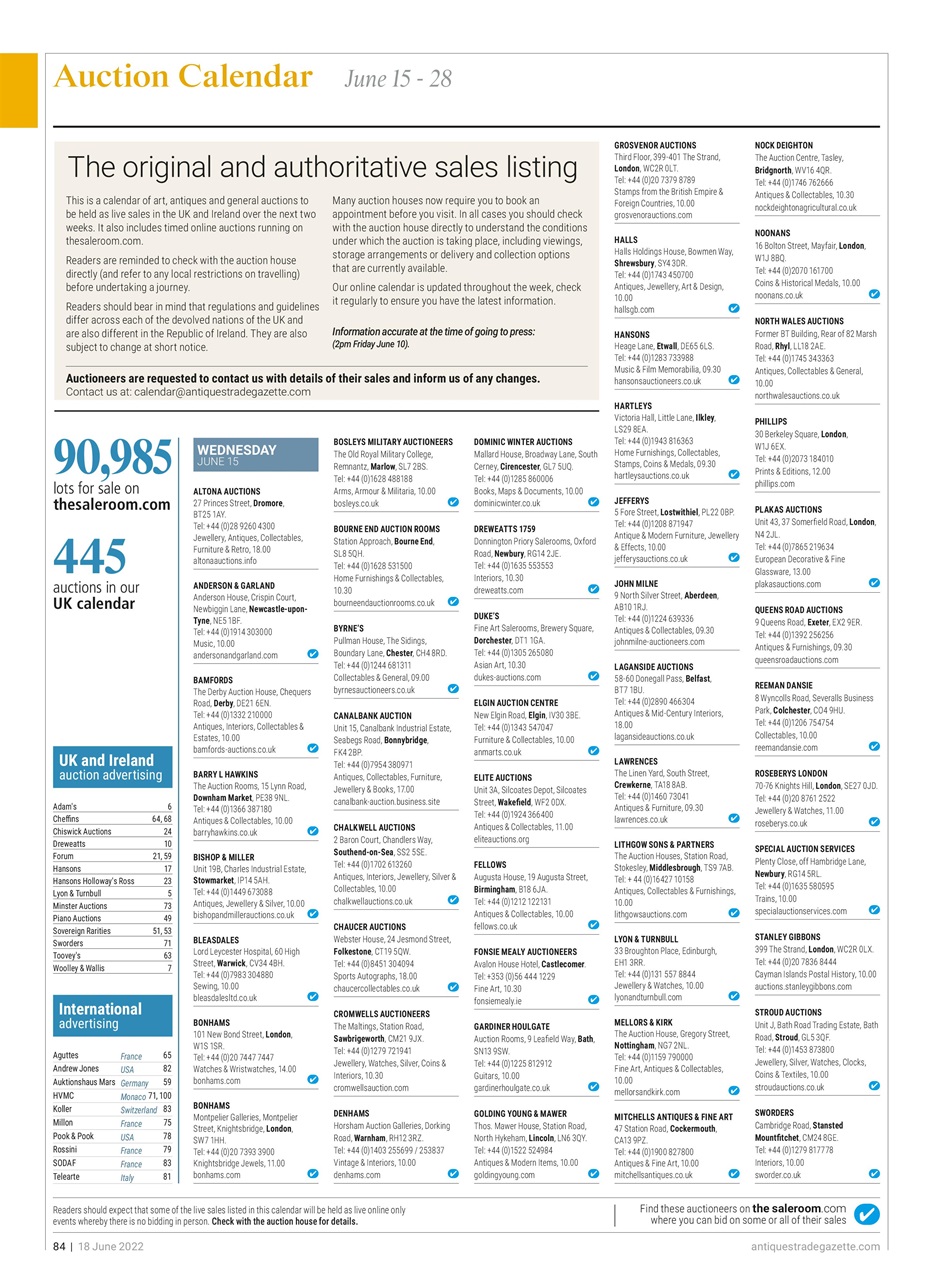 Antiques Trade Gazette Preview Pages