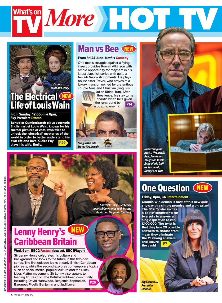 What's on TV Preview Pages