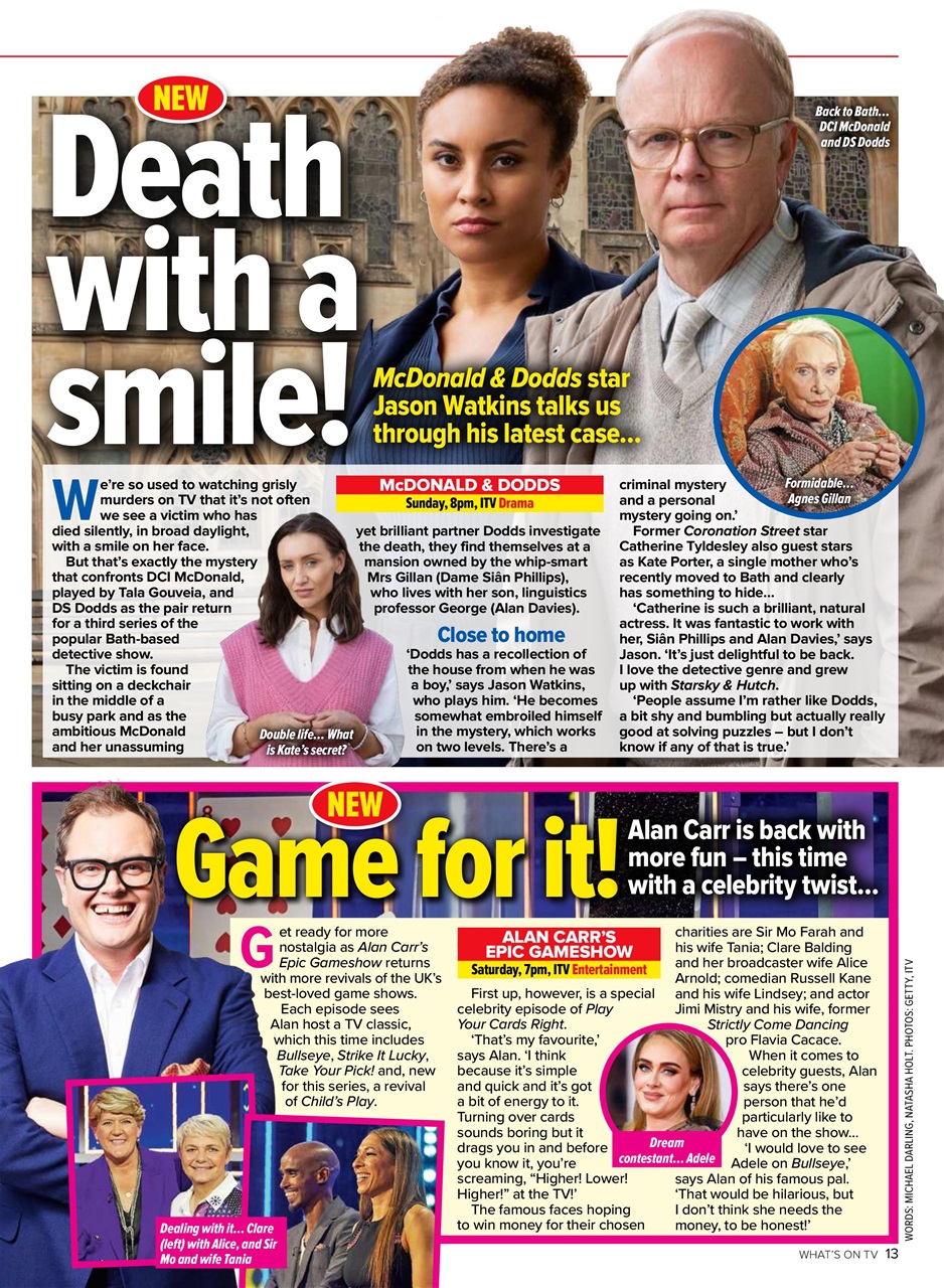 What's on TV Preview Pages