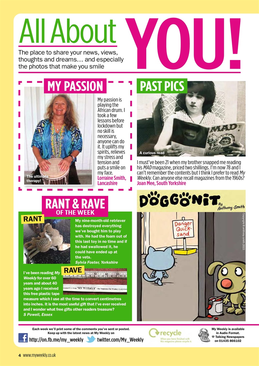 My Weekly Preview Pages