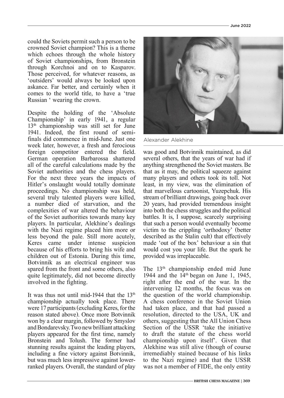 British Chess Magazine Preview Pages