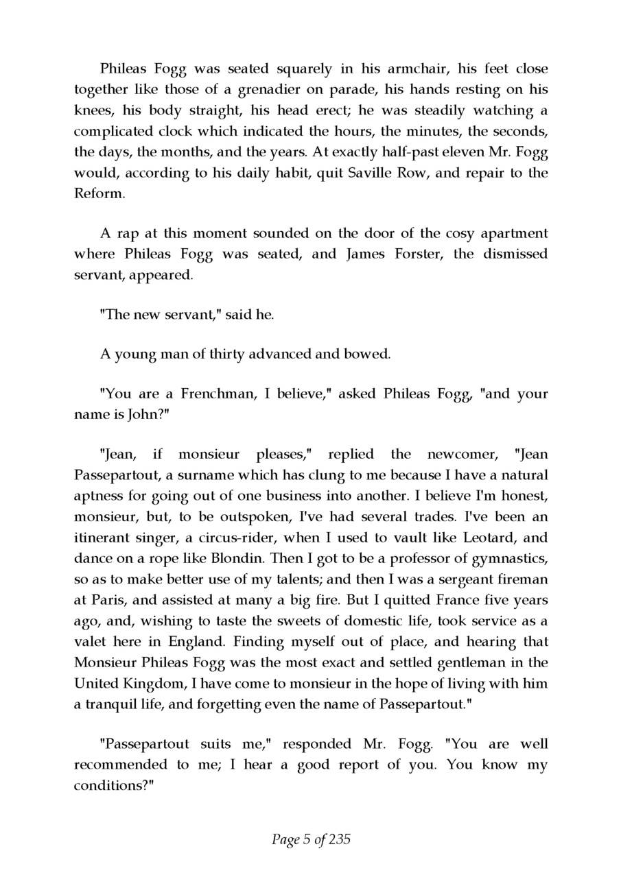 Around the world in 80 days Preview Pages