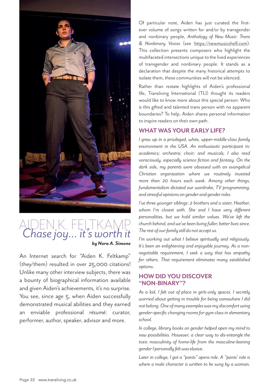 Transliving Magazine Preview Pages