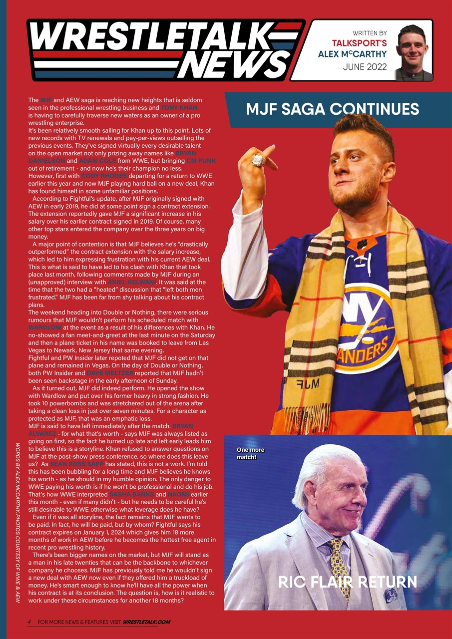 Wrestletalk Magazine Preview Pages