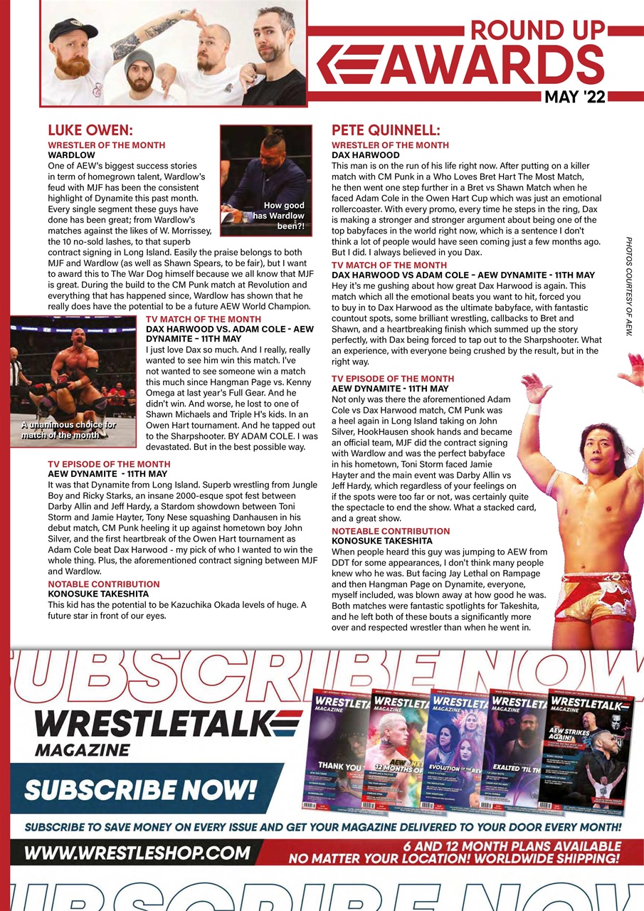 Wrestletalk Magazine Preview Pages
