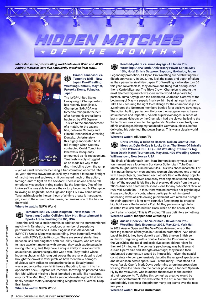 Wrestletalk Magazine Preview Pages