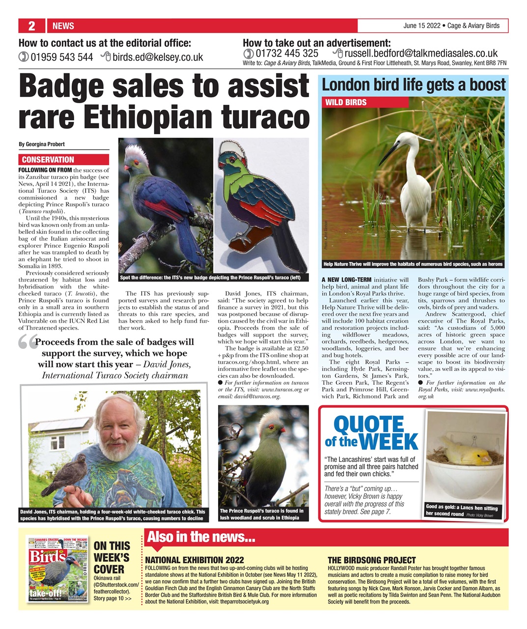 Cage & Aviary Birds Preview Pages