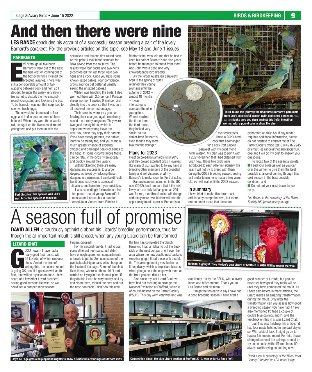 Cage & Aviary Birds Preview Pages