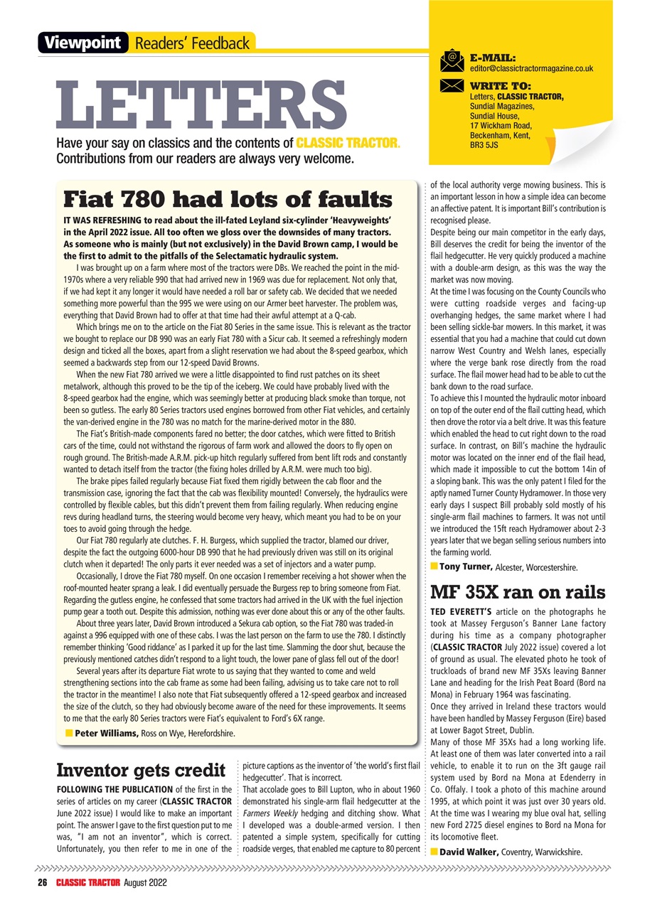 Classic Tractor Preview Pages