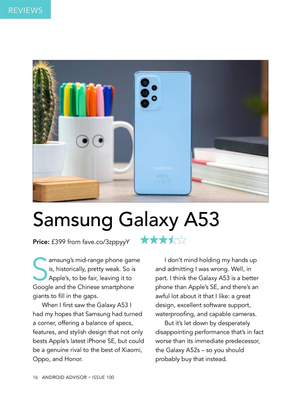 Android Advisor Preview Pages