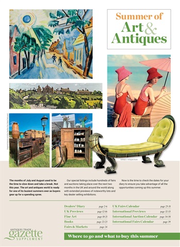 Summer of Art & Antiques Supplement 2021 issue Summer of Art & Antiques Supplement 2021