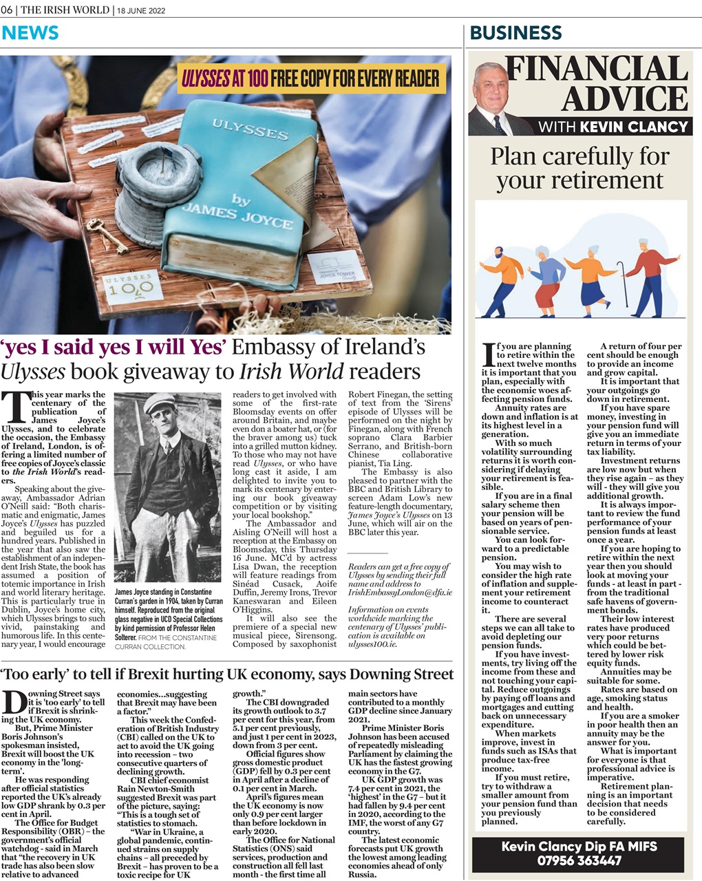 Irish World Preview Pages