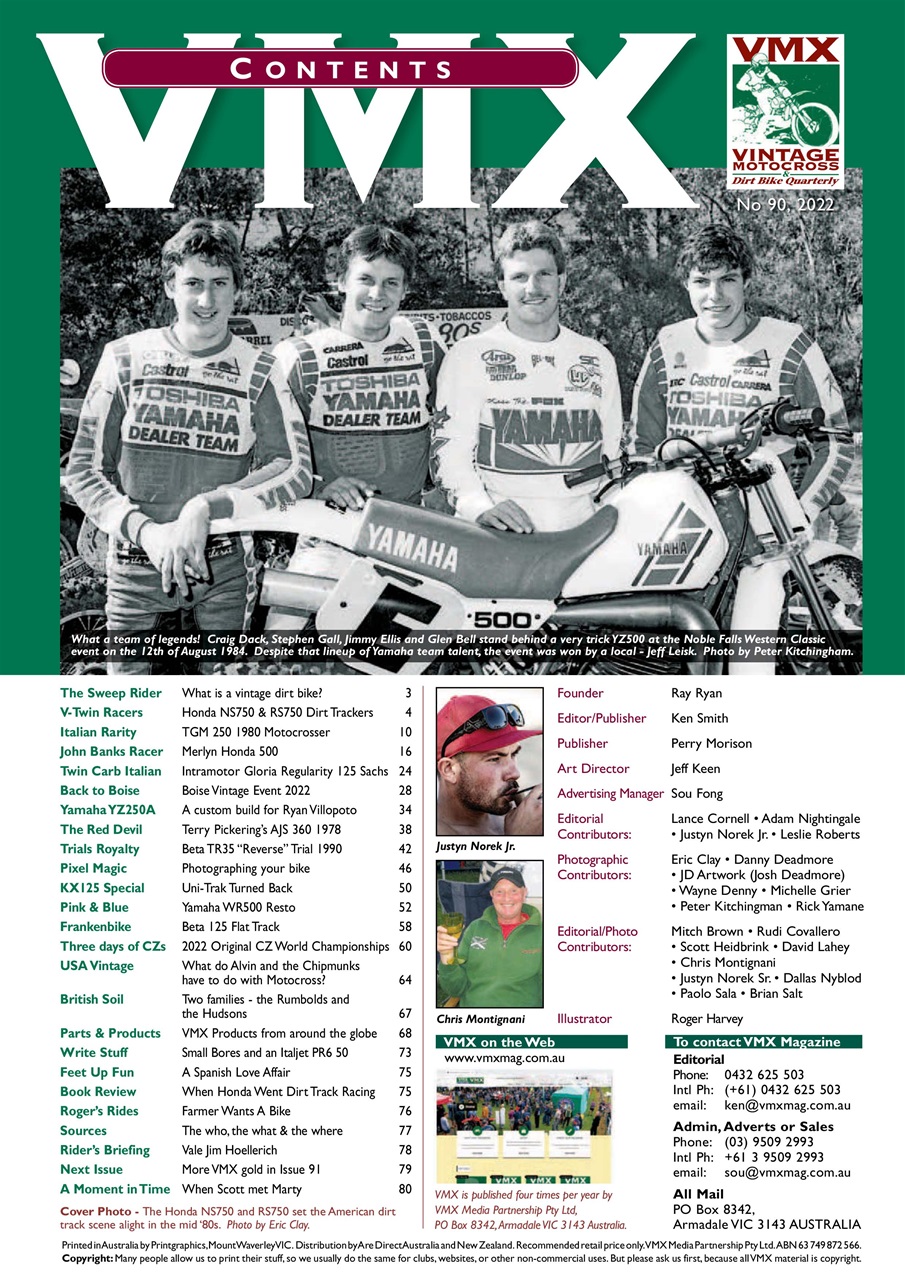 VMX Magazine Preview Pages