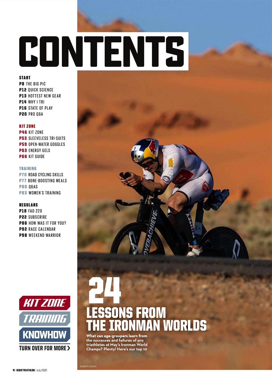 220 Triathlon Magazine Preview Pages