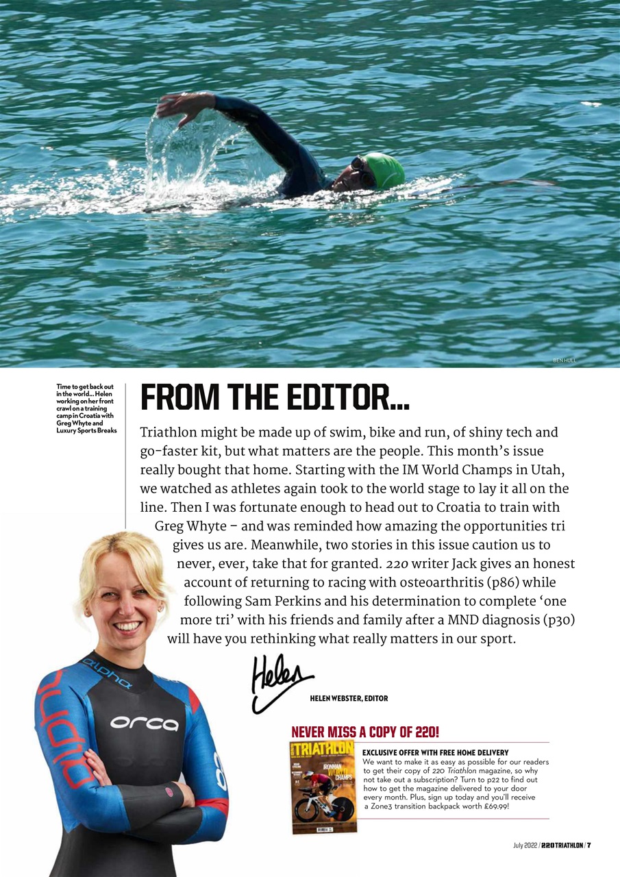 220 Triathlon Magazine Preview Pages