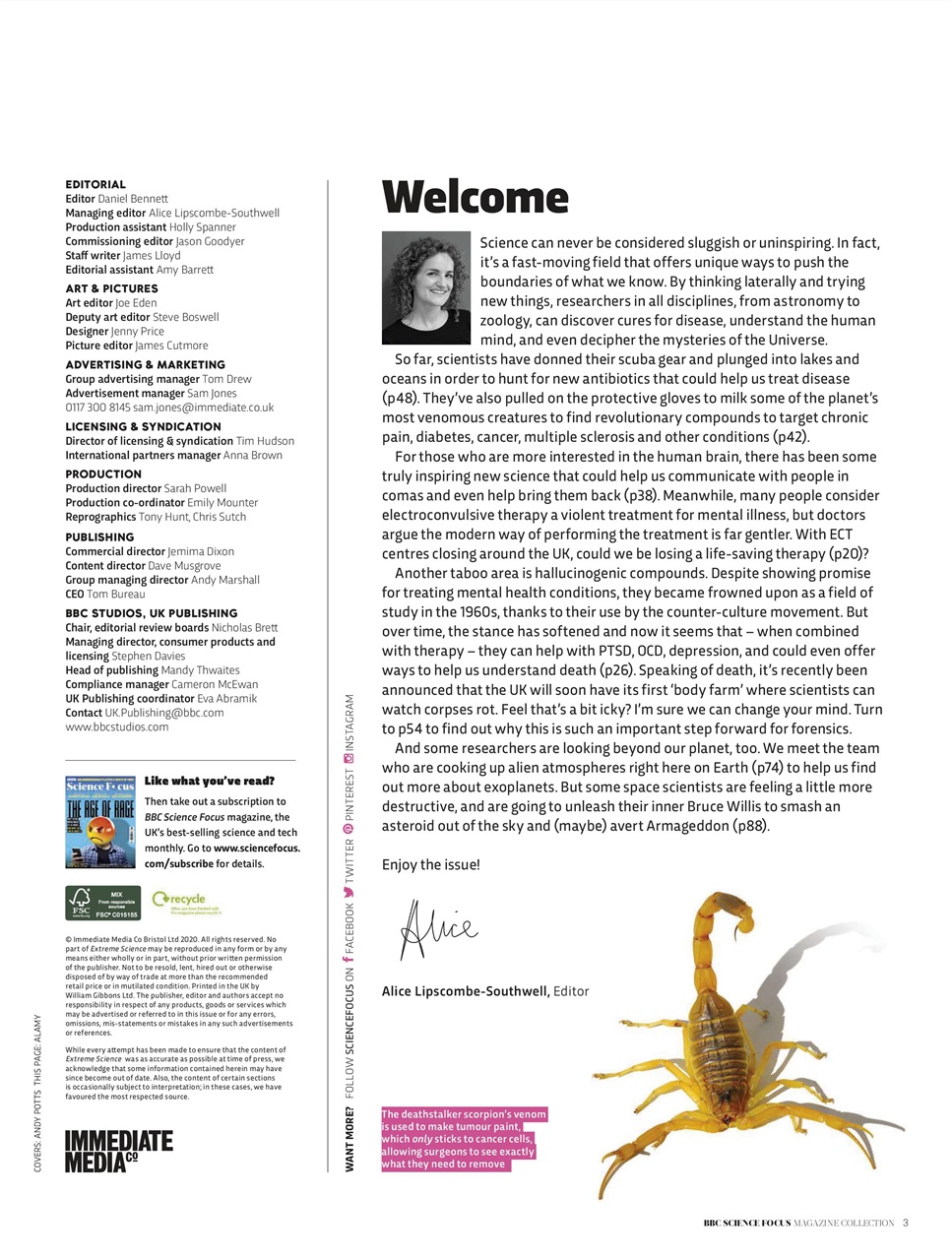 BBC Science Focus Magazine Preview Pages