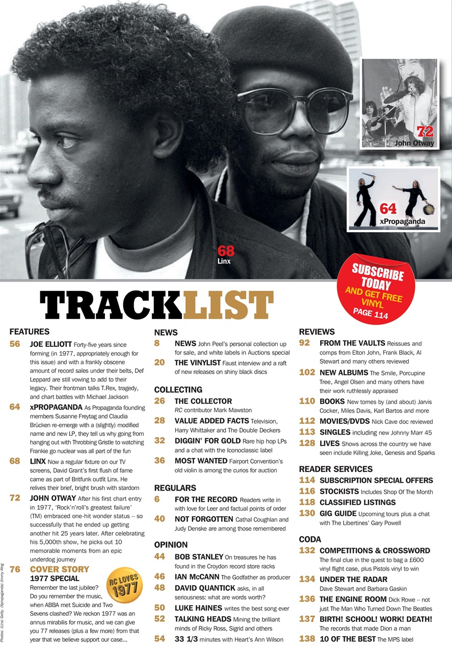 Record Collector Preview Pages