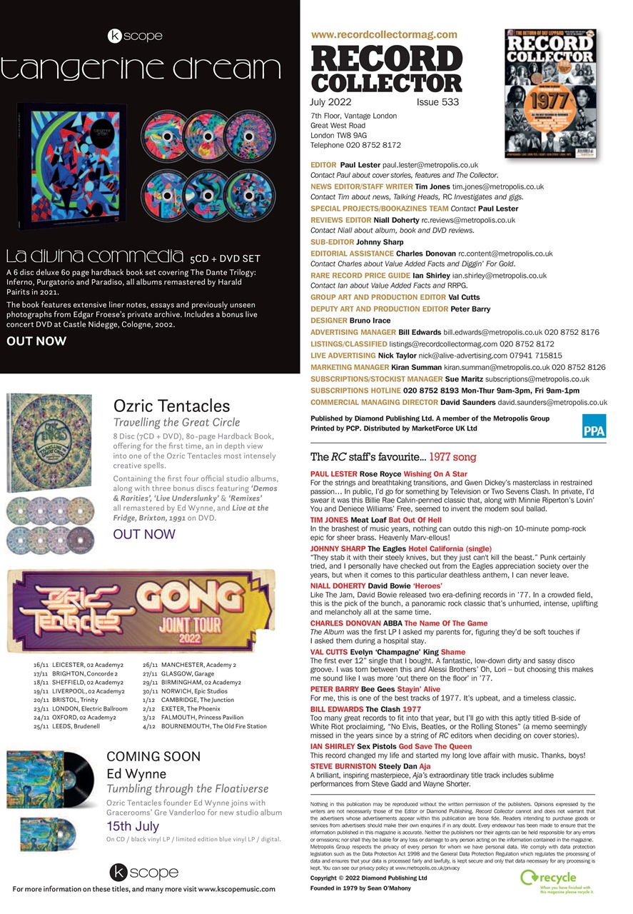 Record Collector Preview Pages