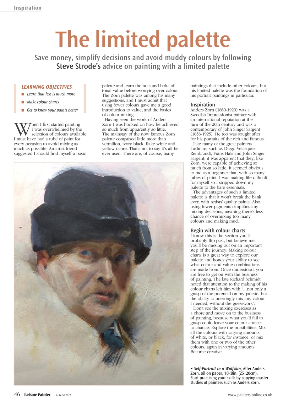 Leisure Painter & The Artist Preview Pages