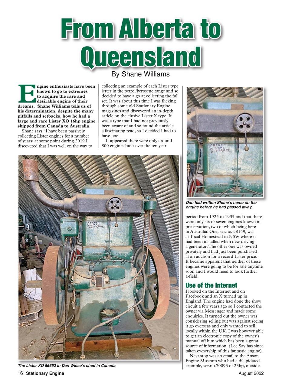 Stationary Engine Preview Pages