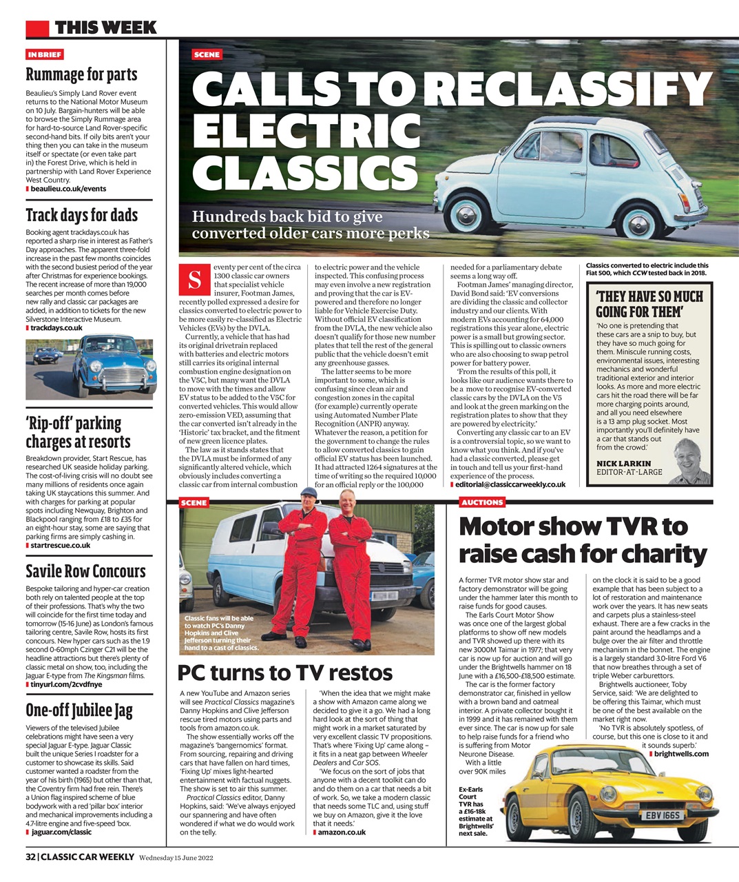 Classic Car Weekly Preview Pages