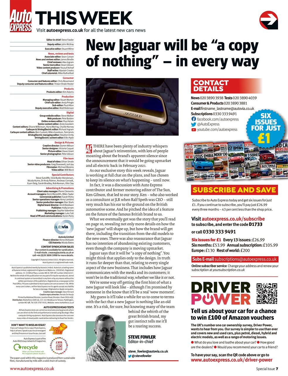 Auto Express Preview Pages