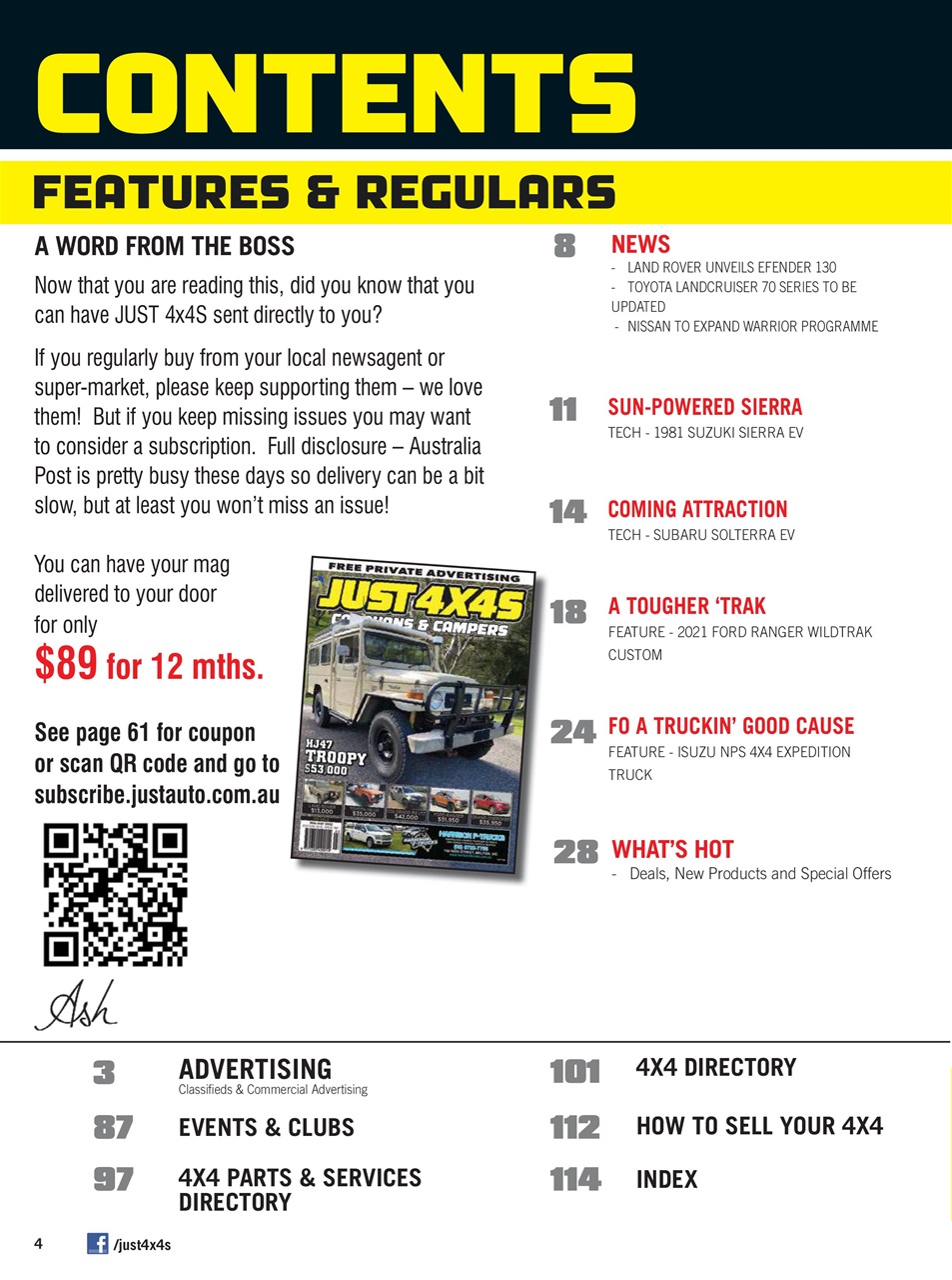 JUST 4X4S Preview Pages